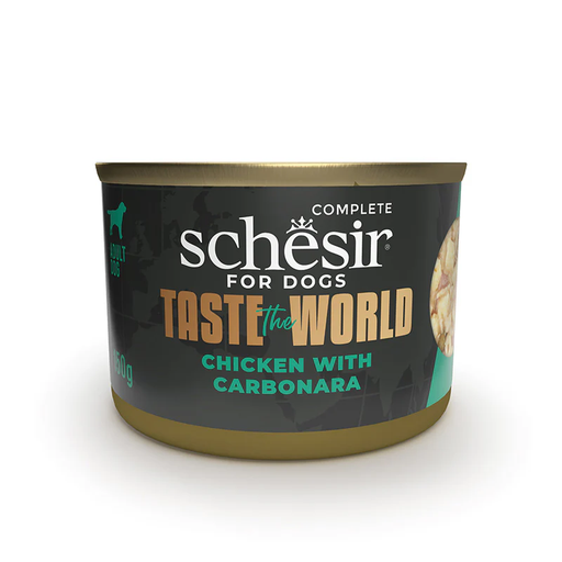[8005852122506] Schesir Taste The World Can For Dog Chicken With Carbonara 150g (1 Can)