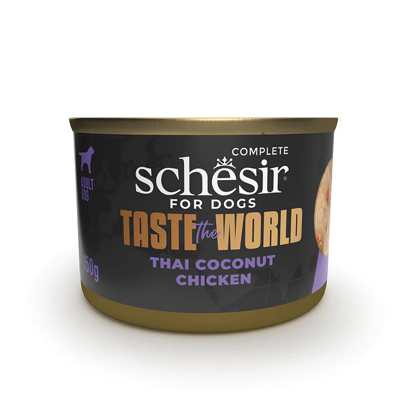 Schesir Taste The World Can For Dog Thai Coconut Chicken 150g