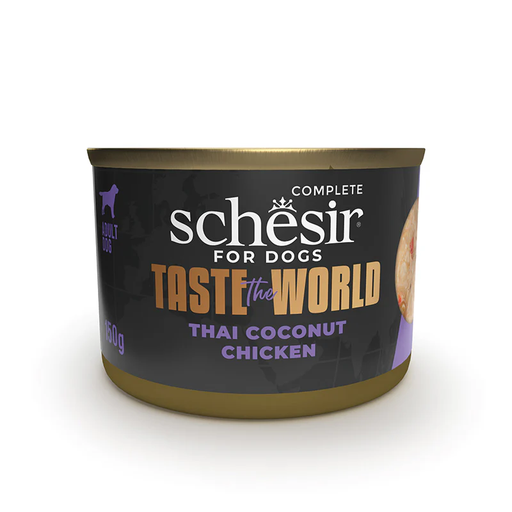 Schesir Taste The World Can For Dog Thai Coconut Chicken 150g (8 Can)