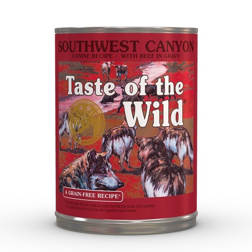 [074198611454] Taste of the Wild Southwest Canyon with Beef in Gravy – 390g (1 Can)