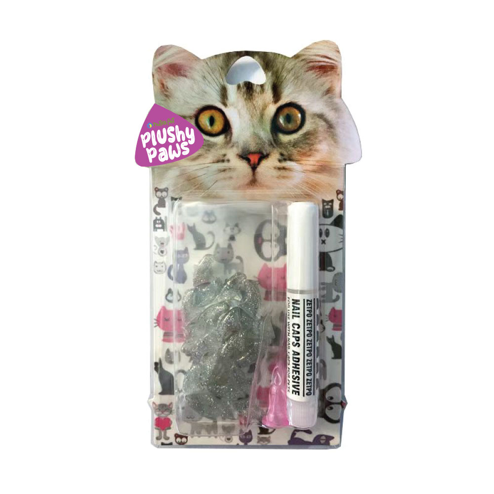 Zetpo Nail Caps for Cats with Glitter