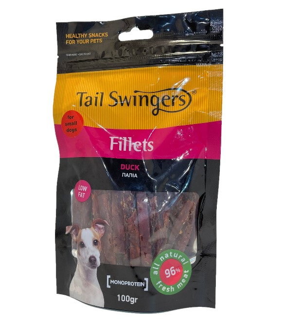 Tail Swingers شرائح البط قطع صغيرة 100 جم
