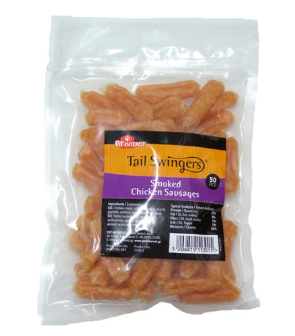 Tail Swingers نقانق الدجاج المدخن 375 جم