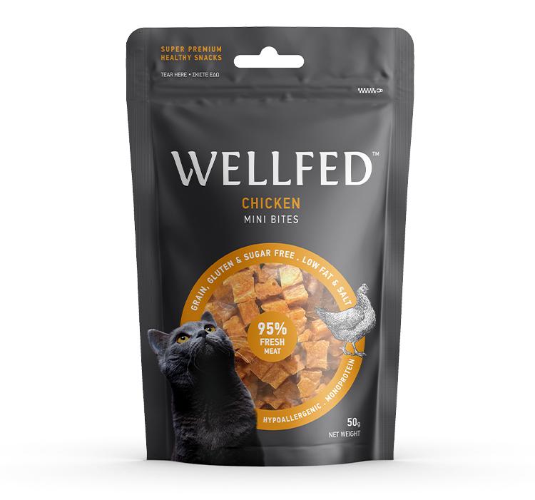 Pet Interest Wellfed Chicken Bites For Cats 50g