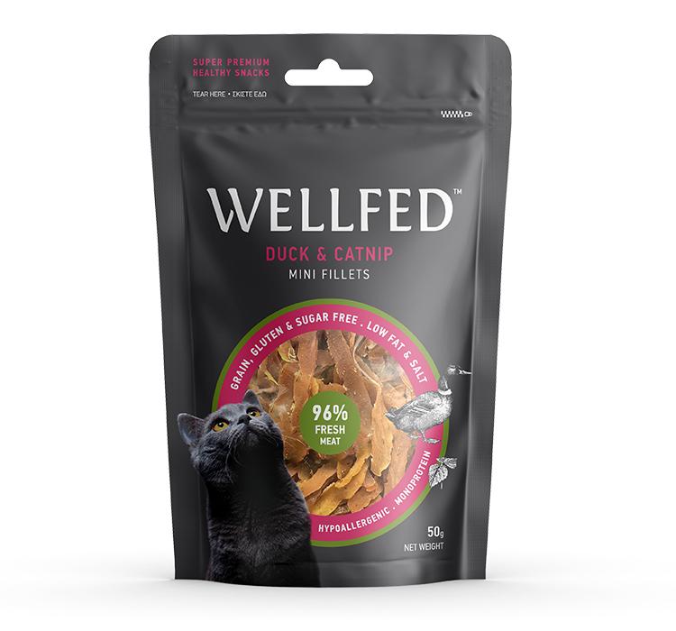 Pet Interest Wellfed Duck and Catnip Mini Fillets for Cats 50g