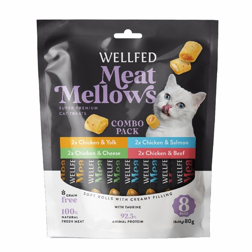 [5206819210790] Pet Interest Wellfed Meat Mellows Combo Pack (8x10gr) 