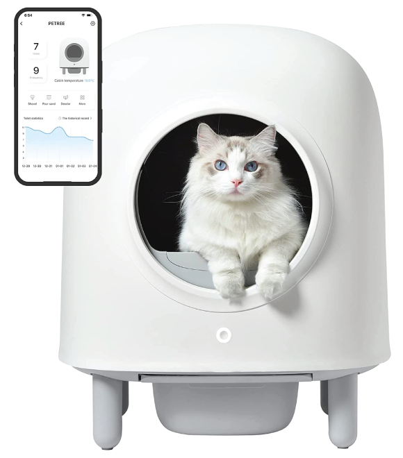 Petree Automatic Cat Litter Box white 520x520x640 (mm)