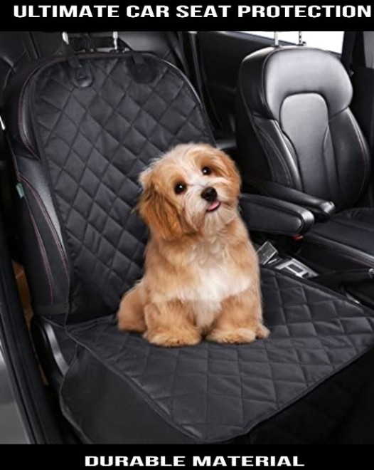 Pets.Love.Earth Car Front Pet Seat Cover Grey