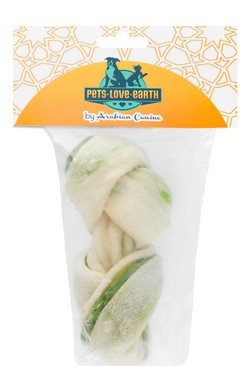 بتس.لوف.إيرث  عظمة مضغ مربوطة سبيرولينا، 11 سم، 50 جرام