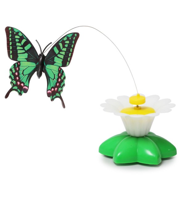 Pets.Love.Earth Flower Cat Toy with Butterfly