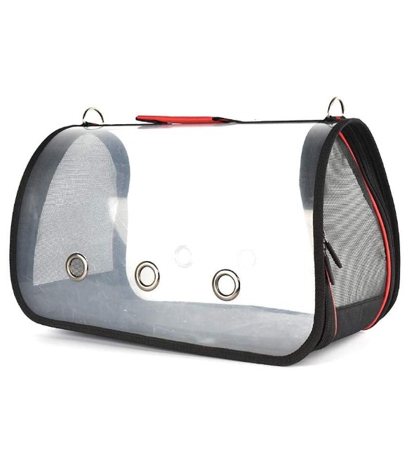 Pets.Love.Earth Pet backpack Transparent with Blue,Red,Black M