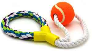 Pets.Love.Earth Rope Toy with Handle 33cm
