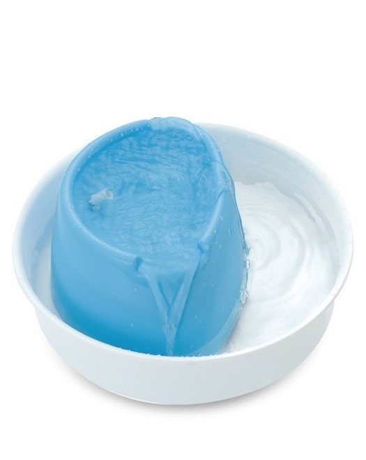 نافورة مياه أوتوماتيكية من بايونير بت، باللون الأبيض والأزرق بسعة 60 أونصة