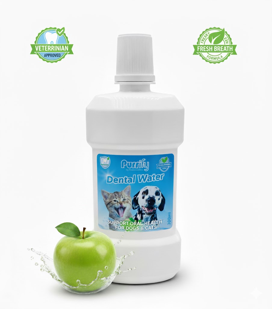 Purrify Dental Water – Green Apple Flavour – 300ml