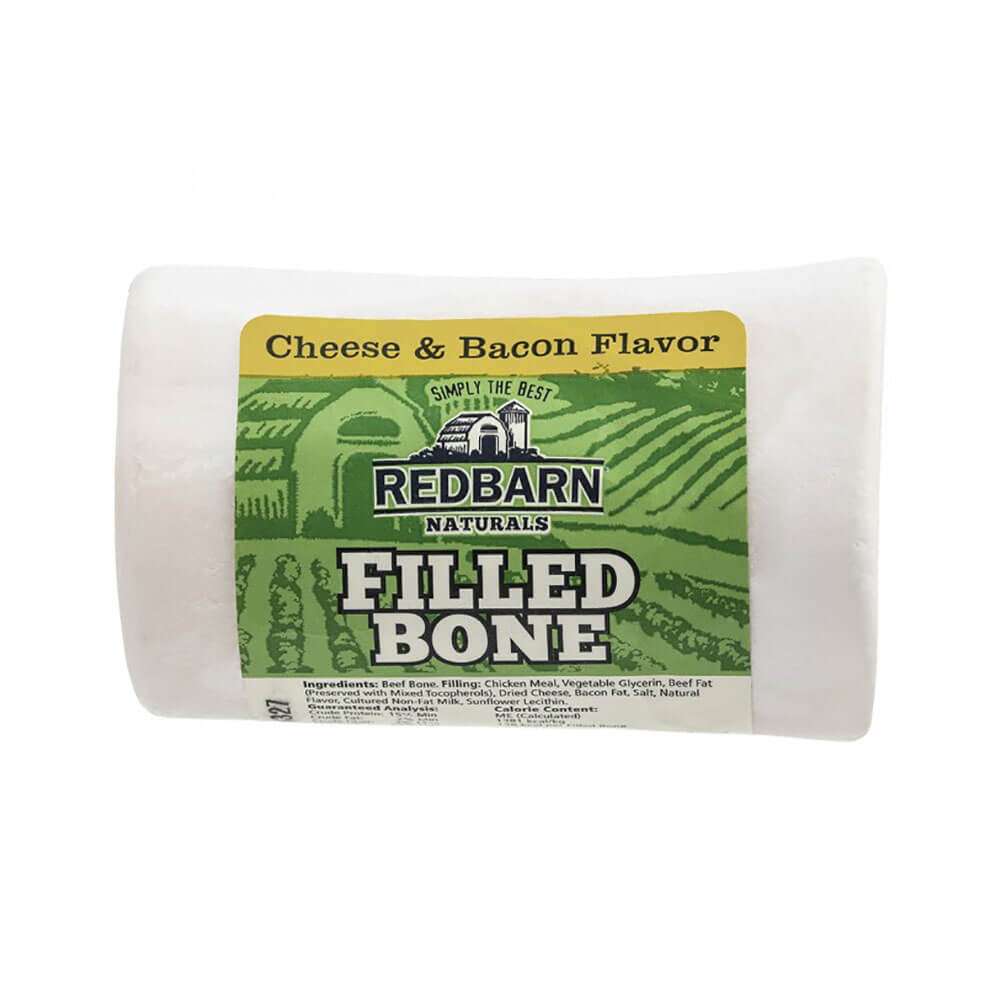 عظمة مليئة من ريد بارن بنكهة الجبن واللحم المقدد (صغير)