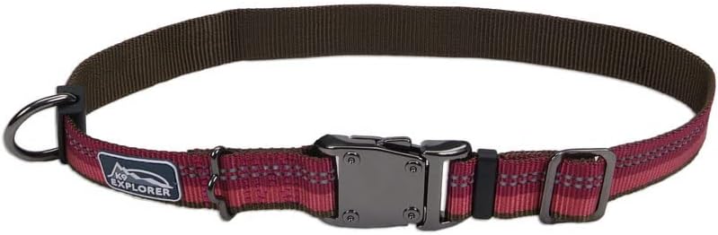 SafariPet K9 Explorer Collar 10-14" Raspberry