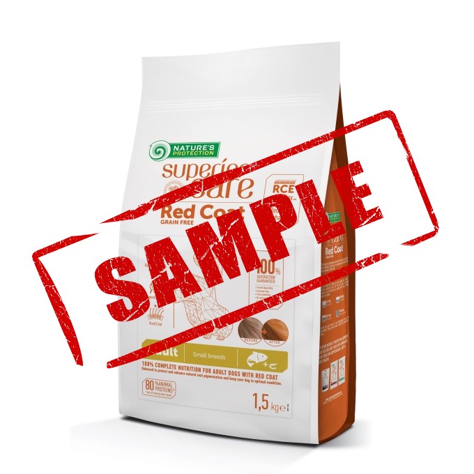 Sample Nature's Protection Superior Care Red Coat Salmon Dry food Adult Dog All Breed 40g
