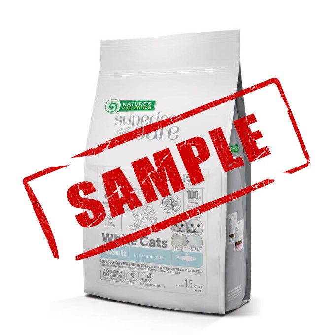 Sample: Nature's Protection Superior Care –  White Cats Herring Dry Food For Adult All Breeds – 40g
