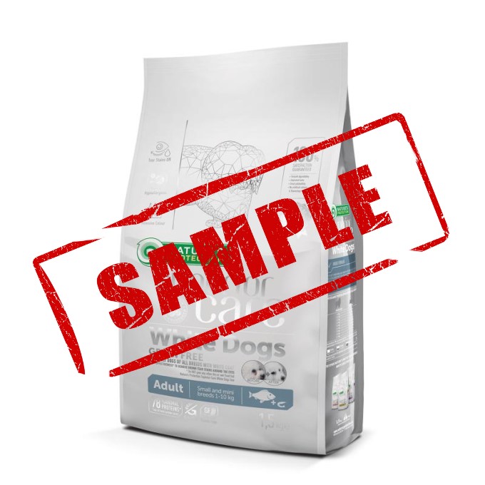 Sample Nature's Protection Superior Care White Dogs Dry Food White Fish for Adult Small and Mini Breeds 40g
