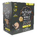 Schesir After Dark Pouch for Cat Variety Pack in Velvet Mousse12X80g (Chicken with Quail Egg, Beef & Duck)