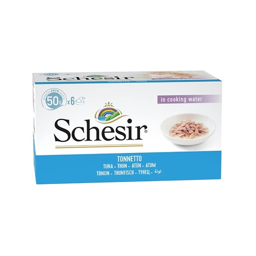 [8005852753069] Schesir Can For Cat Tuna In Cooking Water 6x50g Per Pack