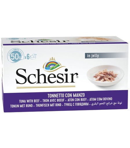 [8005852753021] Schesir Can For Cat Tuna With Beef 6x50g Per Pack