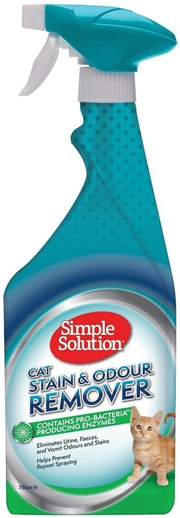 Simple Solution Stain & Odour Remover Cat Spray 750Ml