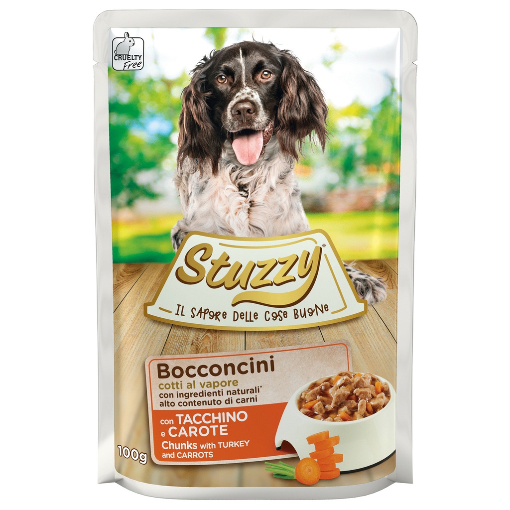 Stuzzy Con Turkey and Carrot For Dog Pouch 100g