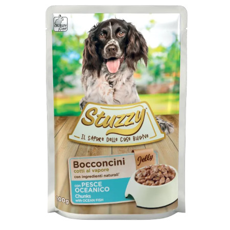 Stuzzy Jelly with Ocean Fish for Dog  Pouch 100g