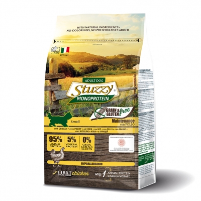 Stuzzy No Grain Small Maintenance Pollo For Adult Dog 800g