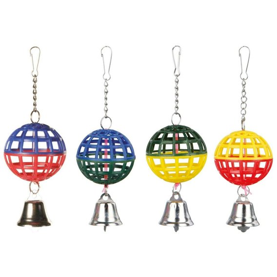 Trixie Bird Toy Lattice Ball With Bell - 7 Cm