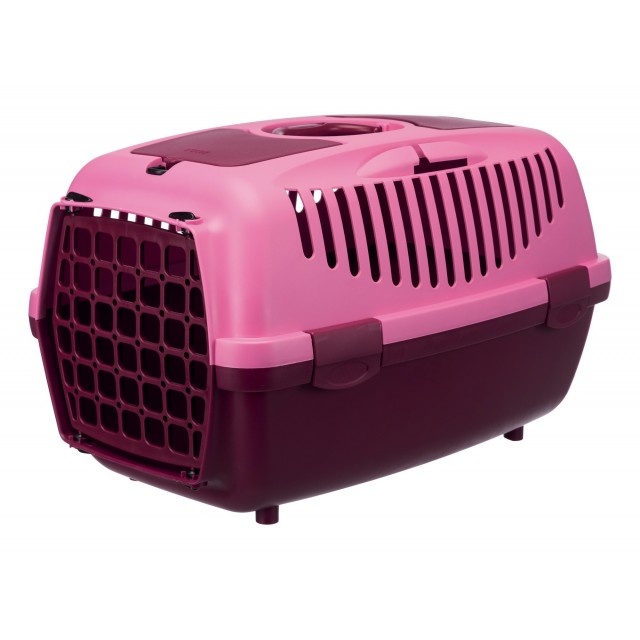 Trixie Capri 2 transport box, XS–S: 37×34×55cm, berry/pink