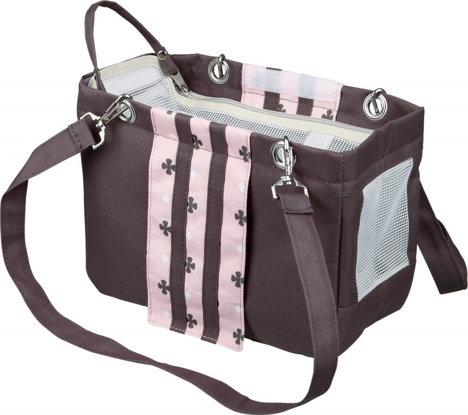 Trixie Fina Carrier, 14— 20 — 26 Cm, Taupe/Pink