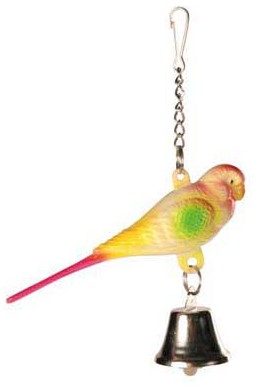Trixie Parakeet Bird Toy Plastic With Bell - 9 Cm