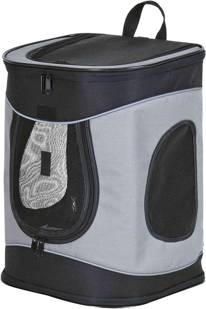 Trixie Timon Backpack, 34— 44— 30 Cm, Black/Grey