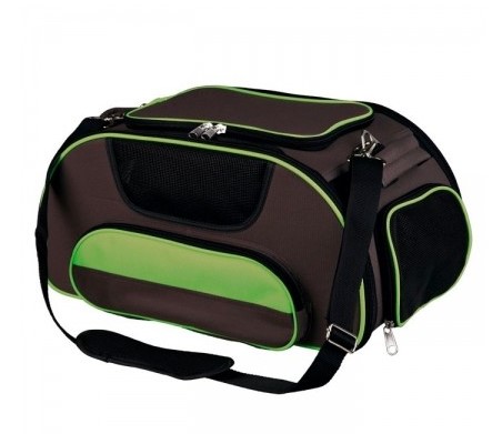 Trixie Wings Airline Carrier, 28— 23— 46 Cm, Brown/Green