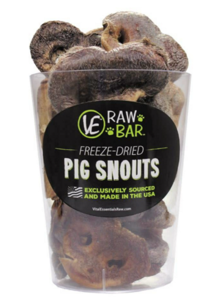 Vital Essentials Raw Bar Pig Snouts 1 Pc