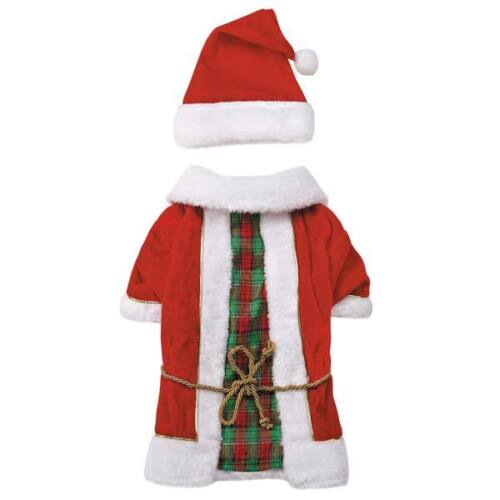 Zack & Zoey Radiant Tartan Santa Set Small Red