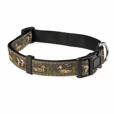 Zack & Zoey Water Ways Collar, 18 to 26-Inch, Mallard