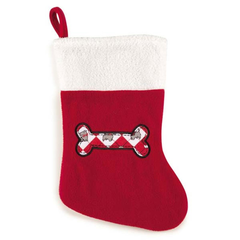 Zanies Sweetheart Scottie Stocking Red