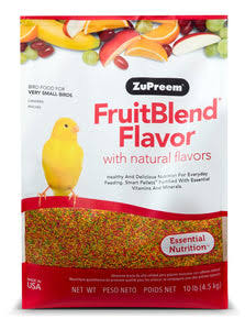 Zupreem Fruit Blend Flavor Bird Food for XS Birds 397g