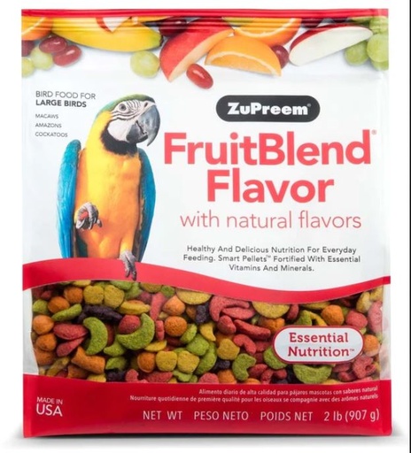 [762177840307] Zupreem Fruit Blend Flavor Large Parrot Food 3.5lb (1.59kg)