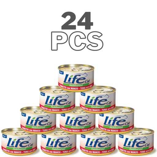Life Cat Can Kitten Beef - 85g (24 Can)