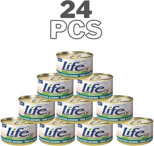 Life Cat Can Tuna with Ocean Fish - 85g  (24 Can)