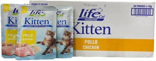 Life Cat Pouch Kitten - Chicken  - 70g  (30 Pouch)