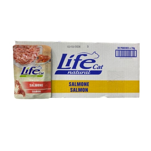 Life Cat Pouch Salmon - 70g  (30 Pouch)