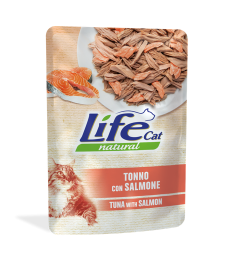 [8034105423732] Life Cat Pouch Tuna with Salmon  - 70g  (1 Pouch)