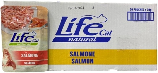 Life Cat Pouch Tuna with Salmon  - 70g  (30 Pouch)