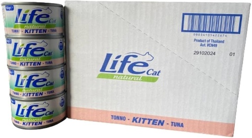 Life Cat Can Kitten Tuna - 85g (24 Can)