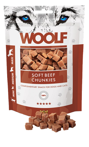 [8594178550730] Woolf Chunkies Beef – 100g 